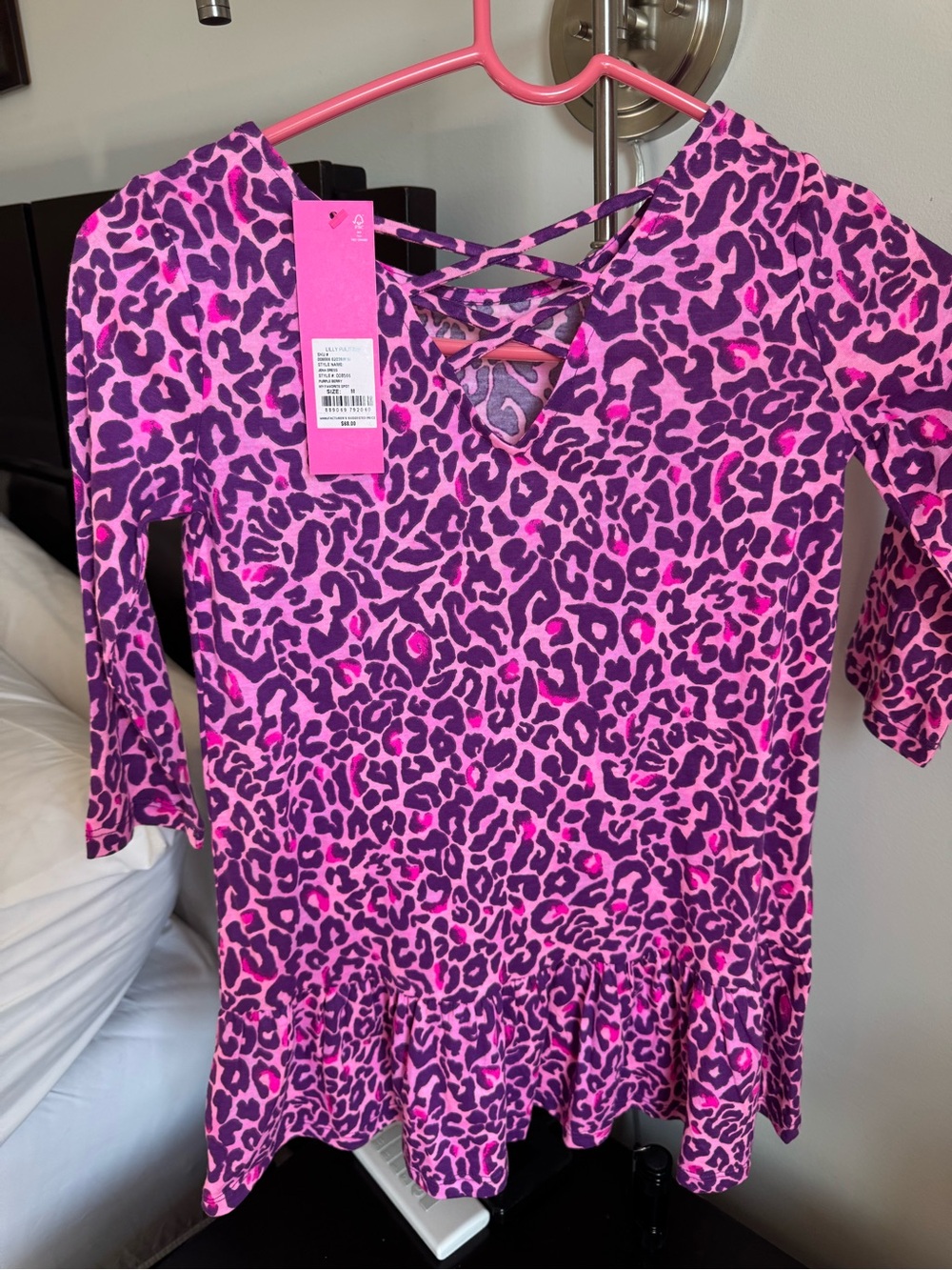 Lilly Pulitzer Pink and Purple Leopard Print Girls' Dress
